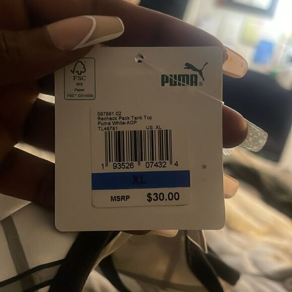 Sporty Chic: NWT Puma Women’s Recheck Pack Tank Top - Picture 4 of 4